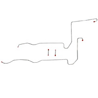 4-Piece Transmission Cooler Line Set 1962 Ford Thunderbird w/ MX Transmission [Steel]