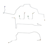 Front Brake Line Kit 2001-2002 Ford Explorer Sport Trac 4WD [Steel]