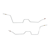 REAR AXLE HOUSING LINES 2001-2002 FORD EXPLORER SPORT TRAC 4X4, LONG [Stainless]