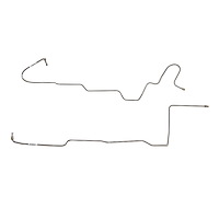 C4 2-Piece Transmission Cooler Line Set 1966 Ford Mustang, 8cyl. [Stainless]