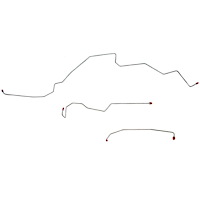 Front Brake Line Kit 1999-2001 Ford Superduty/Excursion RWABS [Steel]
