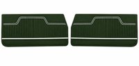 Front Standard Door Panel Set for 1970 Chevrolet Chevelle & El Camino, 2-Door Coupe (HT) and Convertible [Dark Green]