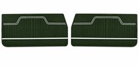 Front Standard Door Panel Set for 1972 Chevrolet Chevelle & El Camino, 2-Door Coupe (HT) and Convertible [Dark Green]
