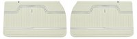 Front Deluxe Door Panel Set for 1972 Chevrolet El Camino [White]