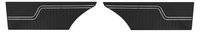 Rear Standard Side Panel Set for 1970-1972 Chevrolet Chevelle, Coupe/Hardtop [Black]