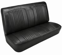 Rear Bench Seat Upholstery Kit for 1971-1972 Chevy Chevelle, Convertible [Madrid Grain Vinyl Black]