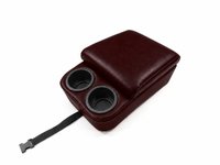 Standard Bench Seat Console with Cup Holders and Storage Compartment [Scarlet Red, Sierra Grain Vinyl]