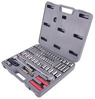 Socket & Bit Set, 1/4 in., 3/8 in. & 1/2 in. Drives [SAE/Metric 100-Piece]