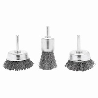 Rotary Wire Brush Set [3-piece]