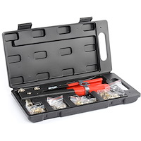 45-Piece Threaded Rivet Nut Insert Kit [SAE]