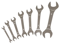 Thin Double-End Wrench Set [7-Piece, Metric]