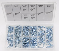 Hex Head Drill Screw Assortment Zinc-Plated Steel