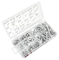 240 piece Zinc Nuts and Bolts Assortment