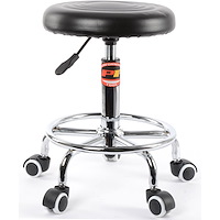 Rolling Shop Stool w/Pneumatic Adjustable Height from 19 in. to 24 in.  [250 lb. Capacity]