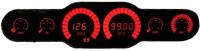 LED 6-Gauge Universal Analog Bar Graph Panel [Red]