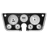 White Lightning Direct-Fit Analog Gauge Panel for 1967-1972 Chevy Trucks [White]