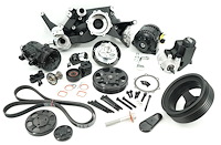 ACD-LS05B Hyperdrive Front Drive Dress Kit for GM Gen III/IV LS Engines w/OE-Style Crank Damper [Black]