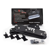 VCA-02-BLK-CM Valve Cover Set, GM Gen III/Gen IV LS, w/ Coil Mounts [Black Powder-Coated]