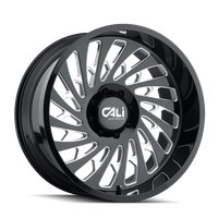 9108-2983BM 9108 Switchback Wheel [Size: 20" x 9"] Gloss Black Milled Finish