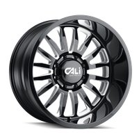 9110-2270BM 9110 Summit Wheel [Size: 20" x 12"] Gloss Black Milled Finish