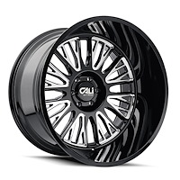 9116-26470BM 9116 Vertex Wheel [Size: 26" x 14"] Gloss Black Milled Finish