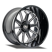 9117-22283BM 9117 Auburn Wheel [Size: 22" x 12"] Gloss Black Milled Finish