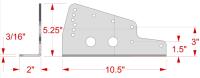 Floor Seat Mount 3/16" Aluminum