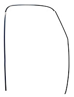 0846-076 Door Windlace Retainer Channel Kit for 1949-1955 Chevy/GMC Trucks [Right/Passenger Side]