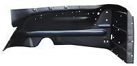 0846-366R Inner Fender Section, 47-'55, Passenger's Side