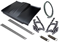 0850-032 Steel Cowl Induction Hood Kit for 1973-1980 Chevy/GMC Trucks, Blazer, Jimmy and Suburban [2 in]