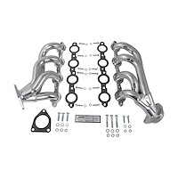 1850S-2JS Shorty Headers for 2002-2013 GM Trucks, SUVs  w/4.8, 5.3, 6.0, 6.2L Engines [Silver Ceramic Coated]