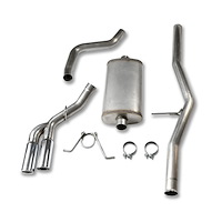 304 Stainless Cat-Back Exhaust System for 2004-2019 Chevy/GMC 1500 Ext/Crew Cab 4.8L/5.3L [3 in. Dual Side-Swept Tips]