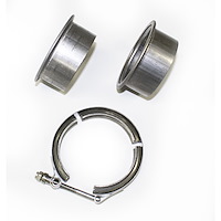 Stainless Steel V-Band Exhaust Clamp with Flanges
