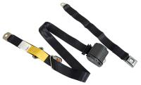 369-BLK-20 Shoulder Belt Bench Seat Seatbelt Classic, Black Push Button