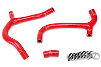 57-1236-RED Radiator Hose Kit, High-Temp 3-Ply Reinforced Silicone, Replace OEM Rubber Radiator Coolant Hoses