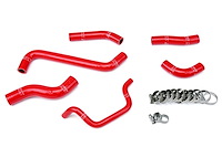 57-1242-RED Radiator Hose Kit, High-Temp 3-Ply Reinforced Silicone, Replace OEM Rubber Radiator Coolant Hoses
