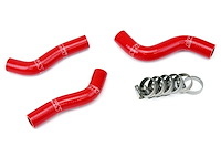 57-1248-RED Radiator Hose Kit, High-Temp 3-Ply Reinforced Silicone, Replace OEM Rubber Radiator Coolant Hoses