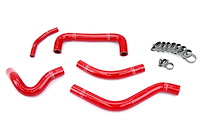 57-1258-RED Radiator Hose Kit, High-Temp 3-Ply Reinforced Silicone, Replace OEM Rubber Radiator Coolant Hoses