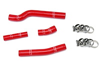 57-1262-RED Radiator Hose Kit, High-Temp 3-Ply Reinforced Silicone, Replace OEM Rubber Radiator Coolant Hoses