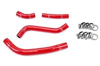 57-1263-RED Radiator Hose Kit, High-Temp 3-Ply Reinforced Silicone, Replace OEM Rubber Radiator Coolant Hoses