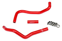 57-1282-RED Heater Hose Kit, High-Temp 3-Ply Reinforced Silicone, Replace OEM Rubber Heater Coolant Hoses