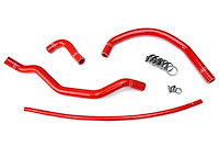 57-1348-RED Radiator Hose Kit, High-Temp 3-Ply Reinforced Silicone, Replace OEM Rubber Radiator Coolant Hoses