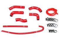 57-1377-RED Radiator Hose Kit, High-Temp 3-Ply Reinforced Silicone, Replace OEM Rubber Radiator Coolant Hoses