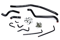 57-1504-BLK Radiator Hose Kit, High-Temp 3-Ply Reinforced Silicone, Replace OEM Rubber Radiator Coolant Hoses
