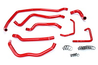 57-1666-RED Radiator Hose Kit, High-Temp 3-Ply Reinforced Silicone, Replace OEM Rubber Radiator Coolant Hoses