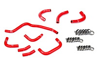 57-2079-RED Coolant Hose Kit, 3-Ply Reinforced Silicone, Upgraded Oil Cooler & Throttle Body Coolant Hoses