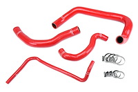 57-2084-RED Radiator Hose Kit, High-Temp 3-Ply Reinforced Silicone, Replaces OEM Rubber Radiator Coolant Hoses