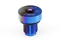 HW22-1001 Coolant Bleed Screw, Grade 5 Aerospace Titanium, Cnc Machined, Chemical Resistant Viton O-Ring