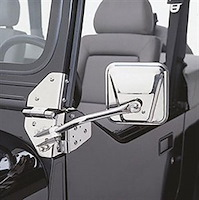 SIDE MIRRORS 55-86 JEEP CJ STAINLESS