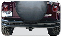 Rear Tube Bumper with Receiver Hitch 1987-2006 Wrangler YJ, TJ & Unlimited